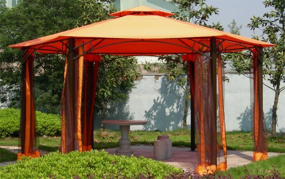 2.5*2.5*2.5M PVC Hexagonal Canopy de aluminio Tienda de mirador para actividades al aire libre en el jardín