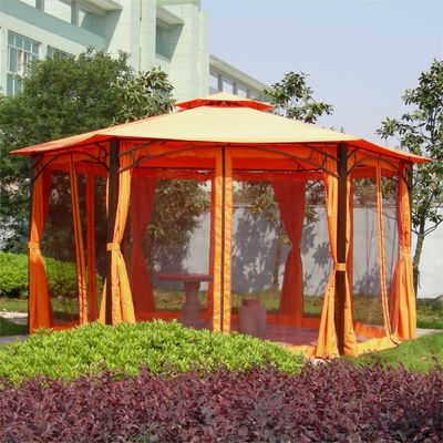 2.5*2.5*2.5M PVC Hexagonal Canopy de aluminio Tienda de mirador para actividades al aire libre en el jardín