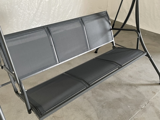 Tipo de metal Techo exterior colgante silla de cama colgante para 3 personas patio jardín