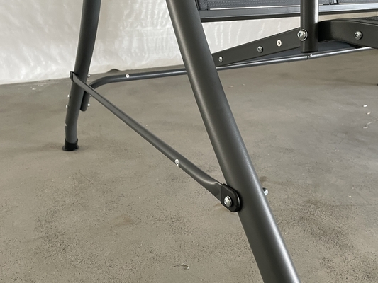 Tipo de metal Techo exterior colgante silla de cama colgante para 3 personas patio jardín