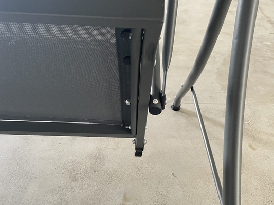 Tipo de metal Techo exterior colgante silla de cama colgante para 3 personas patio jardín