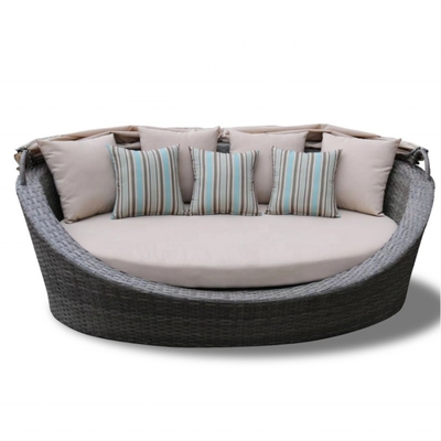 Conjunto de Bistro de Color Personalizado Conjunto de Sofá de Ratan de Aluminio de Diseño Moderno con Mesa de Té