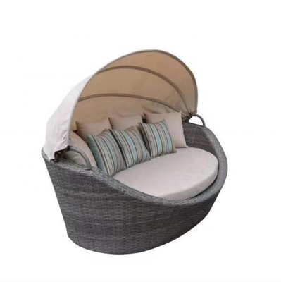 Conjunto de Bistro de Color Personalizado Conjunto de Sofá de Ratan de Aluminio de Diseño Moderno con Mesa de Té