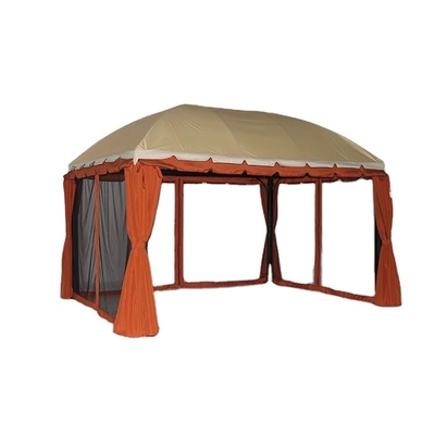 Construcción de jardín de PVC Pavilón de madera Ensamblaje pérgola impermeable para parque al aire libre
