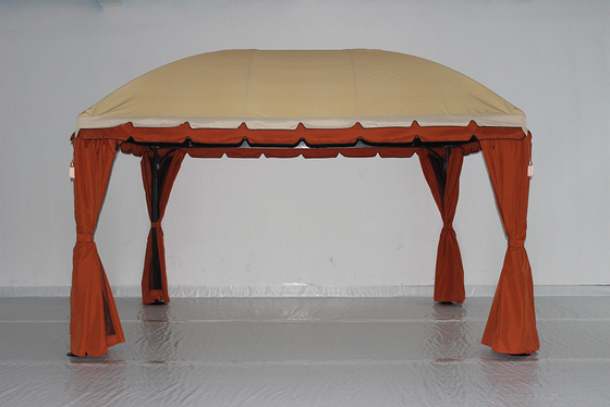 Construcción de jardín de PVC Pavilón de madera Ensamblaje pérgola impermeable para parque al aire libre