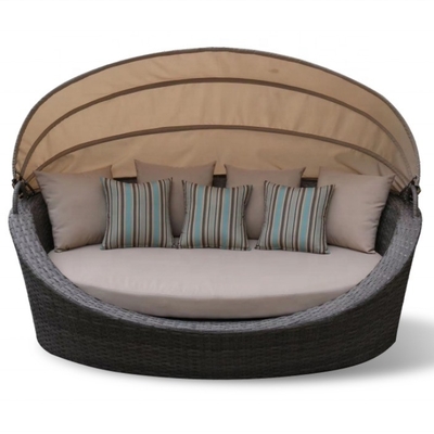 Conjunto de Bistro de Color Personalizado Conjunto de Sofá de Ratan de Aluminio de Diseño Moderno con Mesa de Té