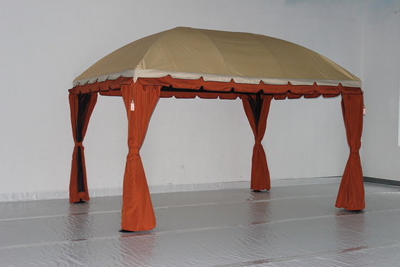 Construcción de jardín de PVC Pavilón de madera Ensamblaje pérgola impermeable para parque al aire libre