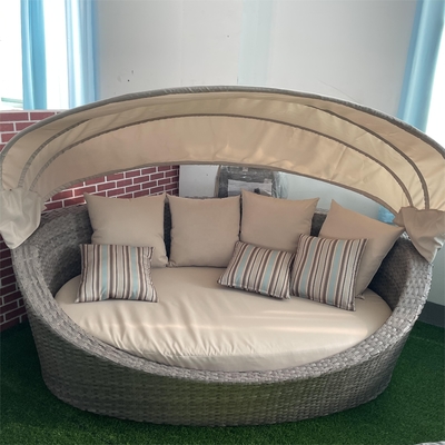 Conjunto de Bistro de Color Personalizado Conjunto de Sofá de Ratan de Aluminio de Diseño Moderno con Mesa de Té