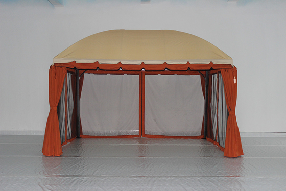 Construcción de jardín de PVC Pavilón de madera Ensamblaje pérgola impermeable para parque al aire libre