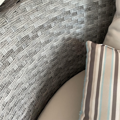 Conjunto de Bistro de Color Personalizado Conjunto de Sofá de Ratan de Aluminio de Diseño Moderno con Mesa de Té