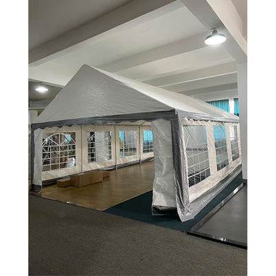 Carport de techo plegable exterior grande personalizado con acabado recubierto de polvo