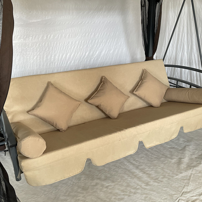 Y correo de embalaje patio techo cama columpiante para lujo ocio tienda de muebles al aire libre