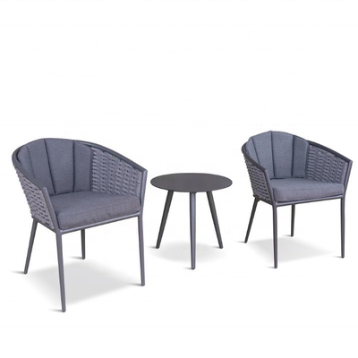 Conjunto de jardín al aire libre Conjunto de sofá de rattan de aluminio Conjunto de mesa de lujo Conjunto de comedor