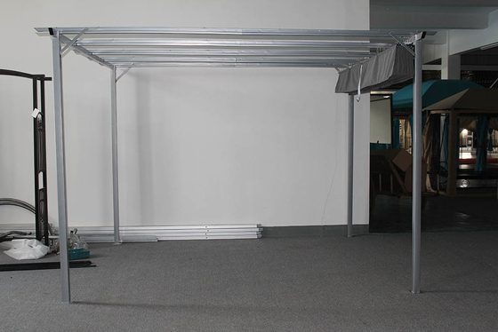 3*3.5*2.35M Adjunto a la casa Cuadro de aluminio blanco Canopy Barata Precios de toldo