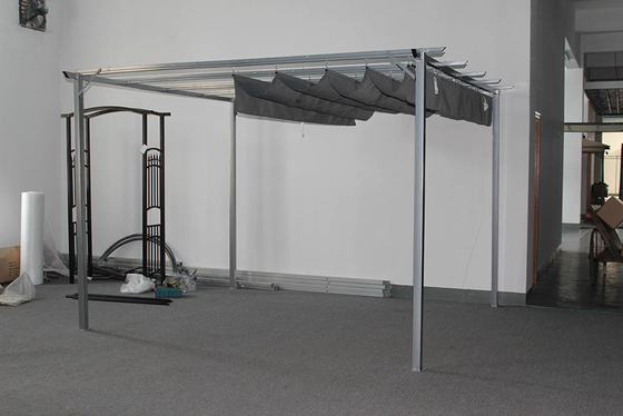 3*3.5*2.35M Adjunto a la casa Cuadro de aluminio blanco Canopy Barata Precios de toldo