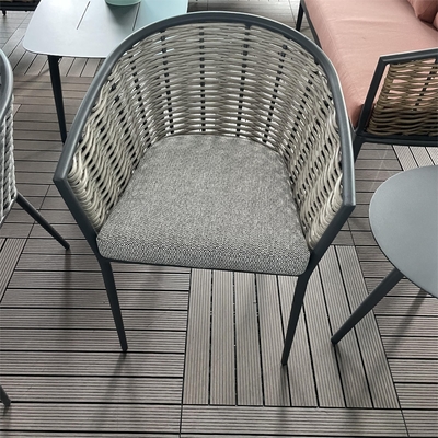 Conjunto de jardín al aire libre Conjunto de sofá de rattan de aluminio Conjunto de mesa de lujo Conjunto de comedor