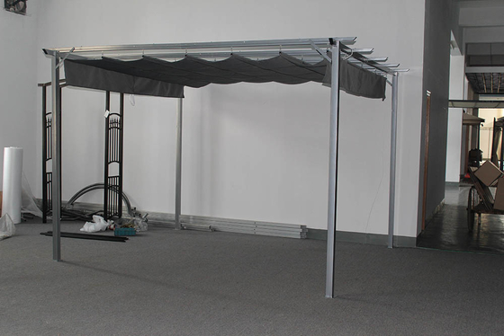 3*3.5*2.35M Adjunto a la casa Cuadro de aluminio blanco Canopy Barata Precios de toldo