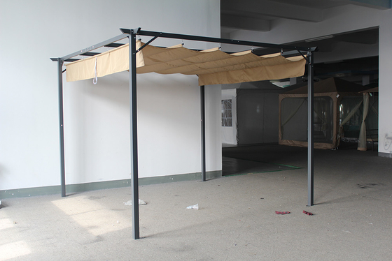 Canopy de pergola retráctil de aluminio para patio de jardín