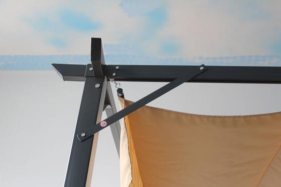 Canopy de pergola retráctil de aluminio para patio de jardín