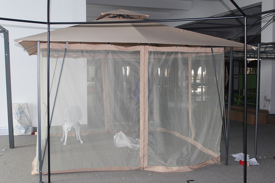 Gazebo de aluminio con marco plegable y tamaño de 3,5*3,5*2,67M