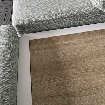 Muebles de jardín para exteriores Sofá de aluminio de ratán Conjunto de mesa de lujo Teapot Bistro Conjunto Conjunto de cena