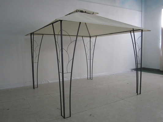 3*3M Double Top Pergola Gazebo Metal Decorado Ideal para bodas y eventos
