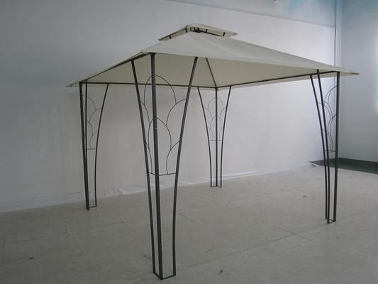 3*3M Double Top Pergola Gazebo Metal Decorado Ideal para bodas y eventos