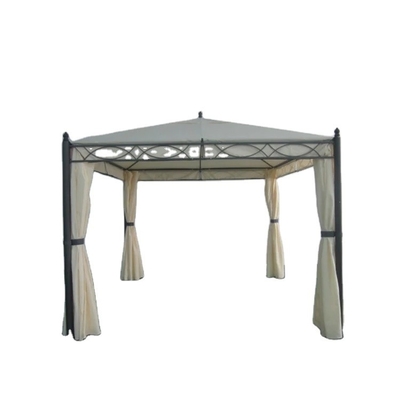 PA Revestido 3*3*2.75m Canopy de grado y estructuras de jardín plegables Gazebo con redes