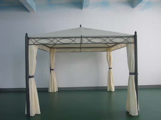 PA Revestido 3*3*2.75m Canopy de grado y estructuras de jardín plegables Gazebo con redes
