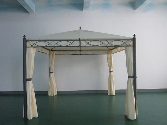 PA Revestido 3*3*2.75m Canopy de grado y estructuras de jardín plegables Gazebo con redes