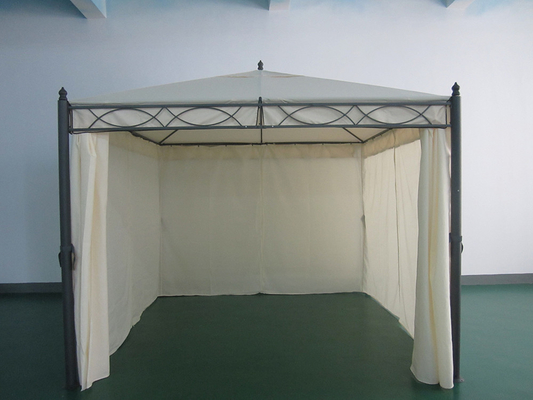 PA Revestido 3*3*2.75m Canopy de grado y estructuras de jardín plegables Gazebo con redes
