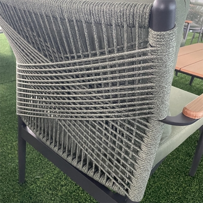 Conjunto de sofá de ratan de aluminio de color personalizado