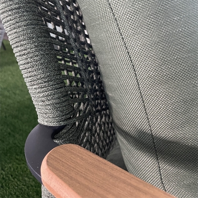 Conjunto de sofá de ratan de aluminio de color personalizado
