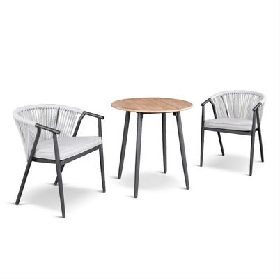 Sala de estar Cuadro de aluminio Muebles de jardín al aire libre Sofá de rotín Conjunto con conjunto de bistró