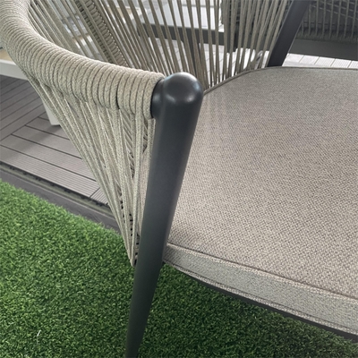 Sala de estar Cuadro de aluminio Muebles de jardín al aire libre Sofá de rotín Conjunto con conjunto de bistró
