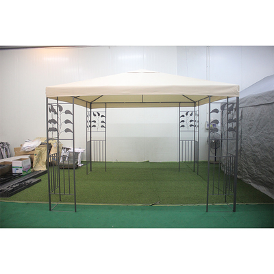 Gazebo de doble techo de 3*3m con marco de acero recubierto de PA y tela de poliéster