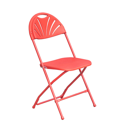 Silla de plástico blanco silla plegable de metal apilada para jardines al aire libre parques de bodas