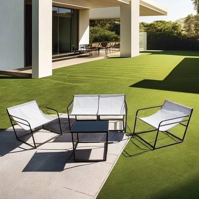 Home Bar Muebles para el exterior Con una mesa de vidrio templado y una silla anti mosquito