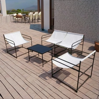 Home Bar Muebles para el exterior Con una mesa de vidrio templado y una silla anti mosquito