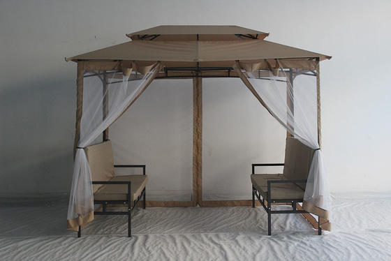 Tenda de fiesta de jardín moderno de aluminio exterior con pergola, mirador, patio impermeable