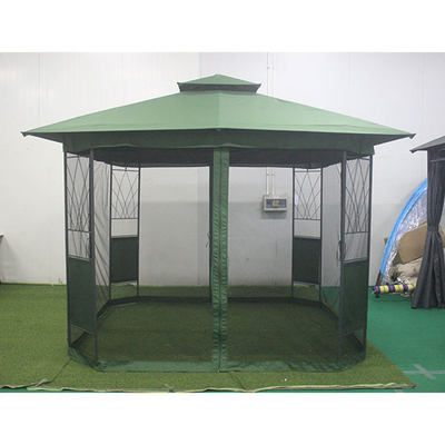 Tiendas de campaña grandes Gazebos impermeables y portátiles Gazebos de hierro con mosquiteros