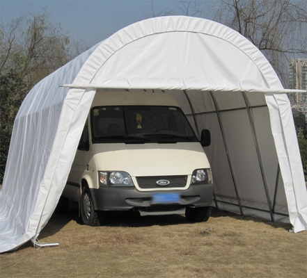 Aparcamiento de automóviles Gran tienda de garaje con techo de acero galvanizado y material de techo PE