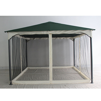 Cuadro plegable exterior Gazebo Canvas Canopy Reemplazo de cubierta con mosquiteros