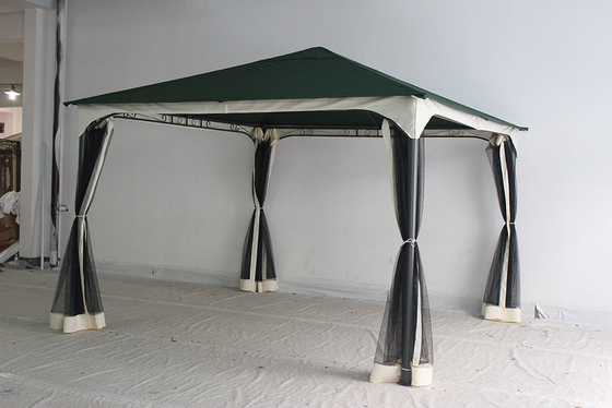 Cuadro plegable exterior Gazebo Canvas Canopy Reemplazo de cubierta con mosquiteros