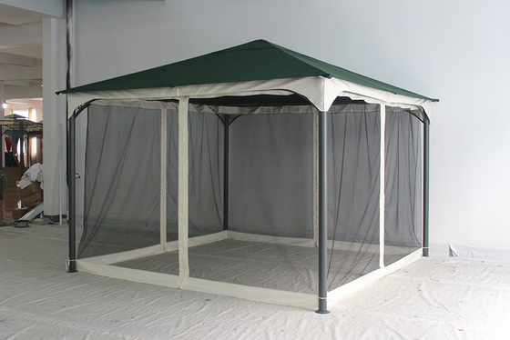 Cuadro plegable exterior Gazebo Canvas Canopy Reemplazo de cubierta con mosquiteros