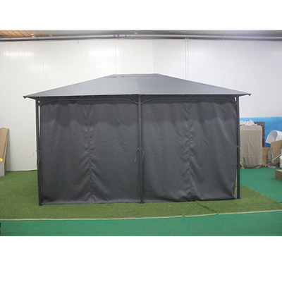 3*4*2.6M Cuadro de aluminio Poliéster impermeable y PA Revestido Gazebo superior para fiestas de jardín