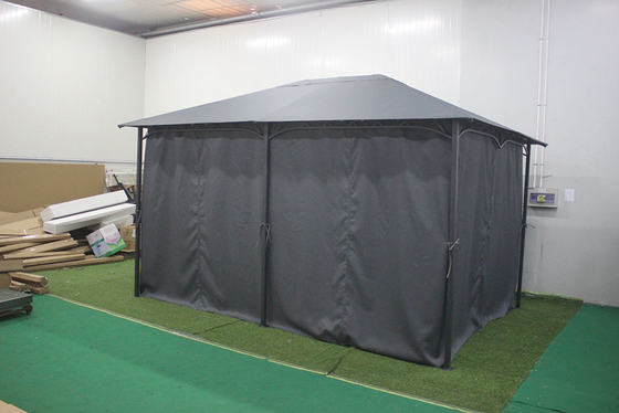 Cuadro de aluminio recubierto de PA impermeable Gazebo portátil para jardín fácilmente ensamblado
