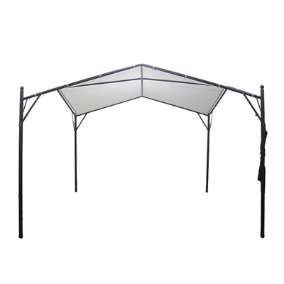 Pergola de jardín fácil de ensamblar Ocio de metal Gazebo al aire libre respetuoso con el medio ambiente 3,5*3,5*2,7m