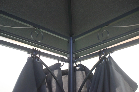 Cuadro de acero 3x3x2.7M Rondo Patio exterior Canopy Party Gazebo Diseño para jardín / exterior