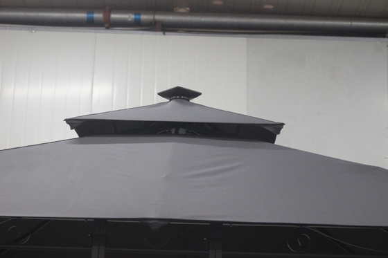 Cuadro de acero 3x3x2.7M Rondo Patio exterior Canopy Party Gazebo Diseño para jardín / exterior